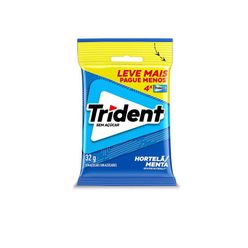 Chiclete TRIDENT Hortelã 32g - Pacote Com 4 embalagens