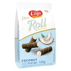 Wafer LAGO Mini Roll Coconut 125g