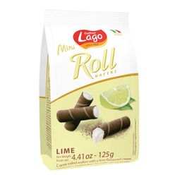 Wafer LAGO Mini Roll Lime 125g