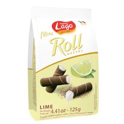 Wafer LAGO Mini Roll Lime 125g