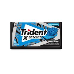 Chiclete TRIDENT XSenses Intense Sem Açúcar 8g - Embalagem com 5 unid.