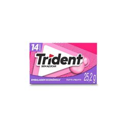 Chiclete TRIDENT Tutti-Frutti 25,2g - Embalagem Econômica 14 unid.