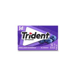 Chiclete TRIDENT Blueberry 25,2g - Embalagem Econômica 14 unid.