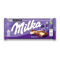 Chocolate Ao Leite E Chocolate Branco MILKA 100G