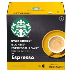 Café em Cápsulas Starbucks® Blonde Espresso Roast by NESCAFÉ® Dolce Gusto® - 12 Cápsulas