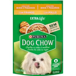 Ração úmida DOG CHOW Para Cães Adulto Raças Pequenas Frango Ao Molho Sachet 100g