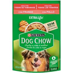 Ração úmida DOG CHOW Para Cães Frango Ao Molho Sachet 100g