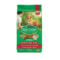 Ração DOG CHOW Para Cães Adulto Raças Média E Grande Pacote 1kg