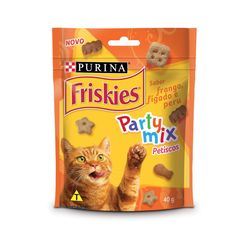 Petisco FRISKIES Gatos Adultos Mix Frango, Fígado e Peru 40g