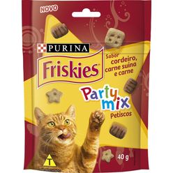 Petisco FRISKIES Gatos Adultos Mix Carne, Cordeiro e Carne Suína 40g