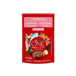 Ração Úmida PURINA ONE Cães Adultos e Filhotes Salmão 85g