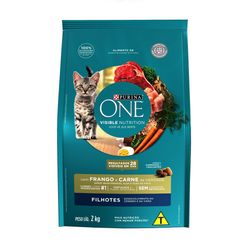 Alimento Par Gatos Purina One Visible Nutrition Frango E Carne Para Filhotes 2kg