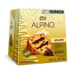 Panettone NESTLE Alpino com Gotas e Recheio Cremoso de Chocolate 450g