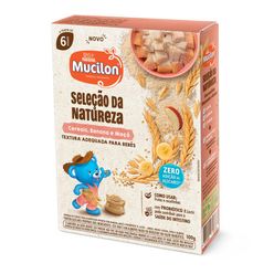 Mucilon NESTLÉ Seleção da Natureza Cereais, Banana e Maçã Zero Adições de Acúcares 100g