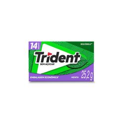 Chiclete TRIDENT Menta 25,2g - Embalagem Econômica 14 unid.