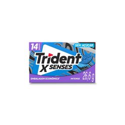 Chiclete TRIDENT XSenses Intense 26,6g - Embalagem Econômica 14 unid.