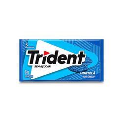 Chiclete TRIDENT Hortelã Sem Açúcar 8g - Embalagem com 5 unid.