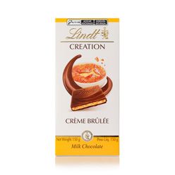 Chocolate LINDT Creation Recheio Creme Brulée Barra 150g