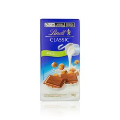 Chocolate LINDT Classic Tablete Ao Leite Com Avelã 90g