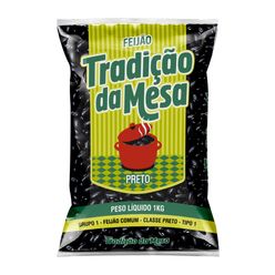 Feijão Preto TRADIÇÃO DA MESA Tipo 1 1Kg