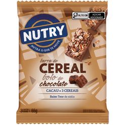 Barra de Cereais NUTRY Bolo de Chocolate 3 x 22g