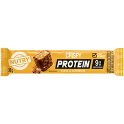 Barra de Proteína NUTRY Crispy Protein Bar Pasta de Amendoim 30g