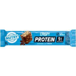 Barra De Proteína NUTRY Crispy Protein Bar Cookies and Cream 30g