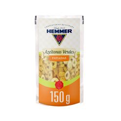 Azeitonas Verdes Fatiadas em Conserva Sachê HEMMER 150G