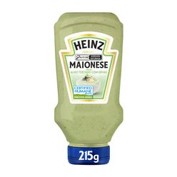 Maionese HEINZ sabor Alho Tostado com Ervas 215g