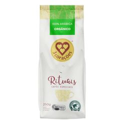 Café em pó 3 CORAÇÕES Rituais Organico 250g