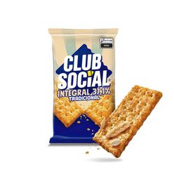 Biscoito Salgado CLUB SOCIAL integral multipack 144g