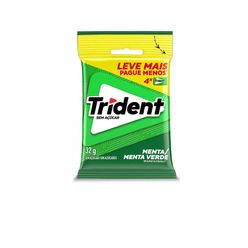 Chiclete TRIDENT Menta 32g - Pacote Com 4 embalagens