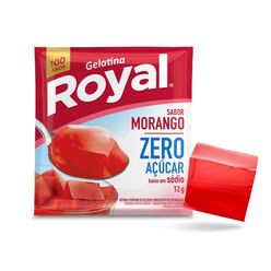 Gelatina em pó ROYAL zero açucar morango 12g