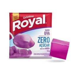 Gelatina em pó ROYAL zero açúcar uva 12g