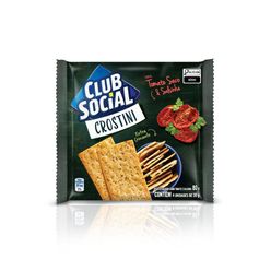 Biscoito Salgado CLUB SOCIAL Crostini tomate seco e salsinha 80g