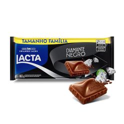 Chocolate ao leite com crocante LACTA Diamante Negro 165g