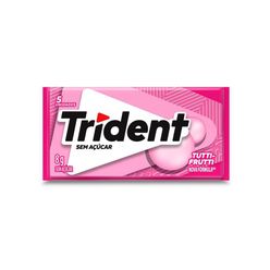 Chiclete TRIDENT Tutti-Frutti Sem Açúcar 8g - Embalagem com 5 unid.