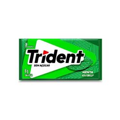 Chiclete TRIDENT Menta Sem Açúcar 8g - Embalagem com 5 unid.