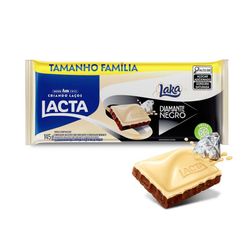 Chocolate LACTA Laka/Diamante Negro Tamanho Família 145g