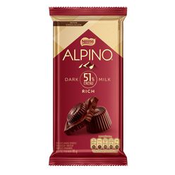 Chocolate NESTLÉ Alpino Dark Milk Rich 51% de Cacau 85g