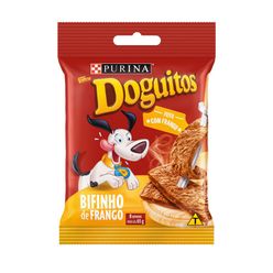 Petisco Doguitos Para Cães Bifinho de Frango Pacote 65g