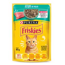 Ração úmida FRISKIES Para Gatos Atum Ao Molho Sachet 85g