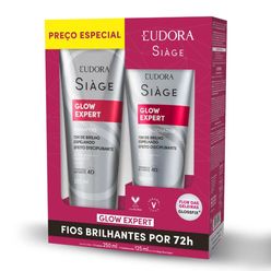 Kit EUDORA Siage Glow Expert Shampoo 250ml + Condicionador 125ml Preço Especial