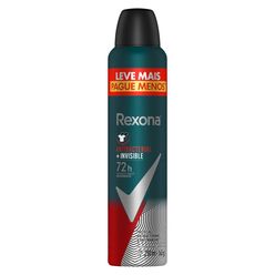 Desodorante REXONA Men Masculino Antibacterial + Invisible Aerosol 250ml Leve Mais Pague Menos