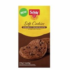 Biscoito SCHAR Cookies double Chocolate Sem Glúten 210g