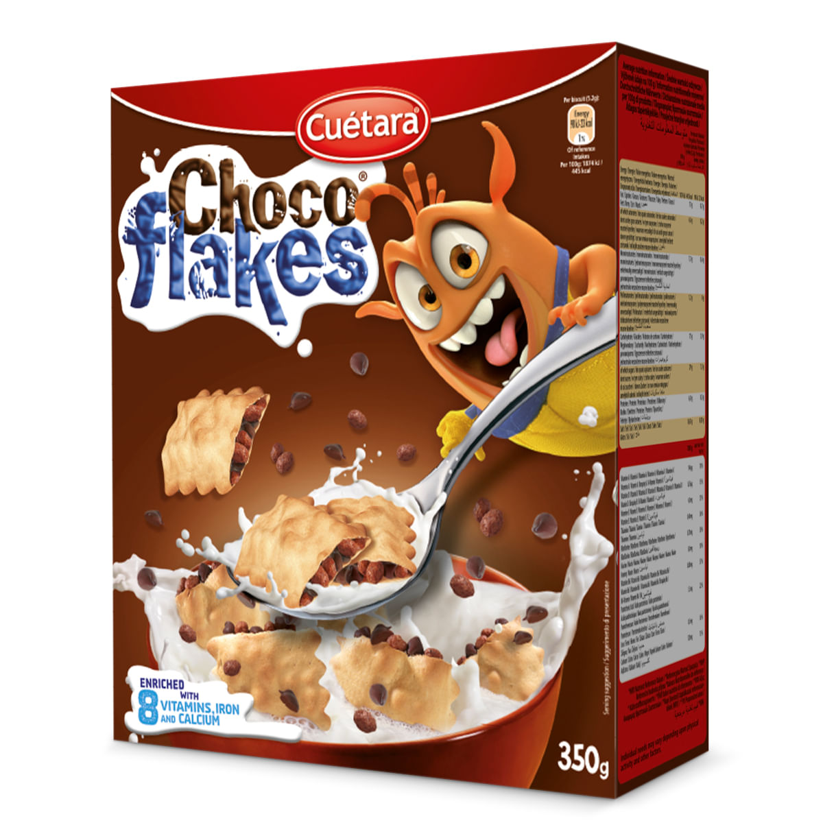 Biscoito CUÉTARA Flakes Chocolate 350g