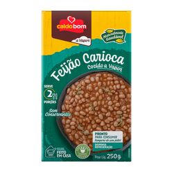 Feijão CALDO BOM Carioca Cozido a Vapor 250g