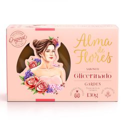 Sabonete ALMA DE FLORES Glicerinado Garden Flores de Íris e Cerejeira 130g