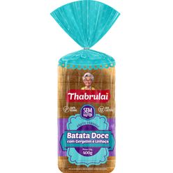 Pão THABULAI Batata Doce com Gergelim e Linhaça Sem Glúten e Lactose 400g