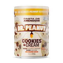 Pasta de Amendoim DR.PEANUT Cookies e Cream 250g